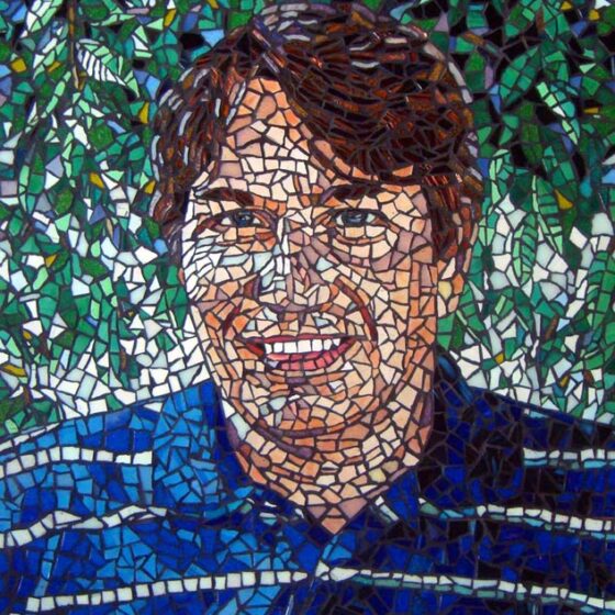 Mosaic Portrait Art Commission by Fine Artist Bonnie Lee Turner